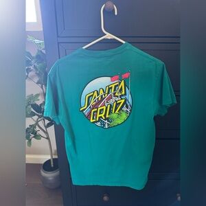 Santa Cruz Skateboards Teal Short Sleeve Tee